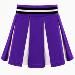 Purple Pleated Cheerleading <b>Skirt</b> <b>for</b> <b>Women</b> High Waist Athletic Team Uniform Dance Performance Training Competition Sportswear - Product Image 2