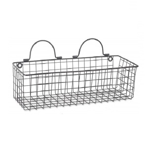 Superior Iron Wall Hanging Basket with Elegant <b>Wire</b> <b>Mesh</b> Design for Home Kitchen <b>Garden</b> Display Use - Product Image 3