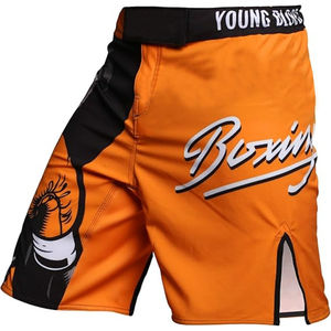 Shorts MMA personnalisés de qualité supérieure avec logo imprimé, vente en gros, vêtements de boxe unis pour hommes, prix bas, OEM, shorts d'entraînement d'arts martiaux - Product Image 2