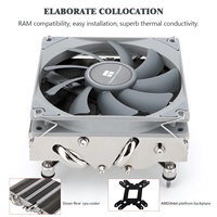 Refroidisseur de processeur à profil bas AXP90-X47 en cuivre et aluminium, ventilateur PWM mince TL-9015 de 120 mm, hauteur ITX de 47 mm pour boîtier d'ordinateur