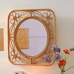<b>Vintage</b> Home Decor Rattan <b>Wall</b> <b>Mirror</b> Handicrafts Home Decor for Wholesale Handmade in Vietnam - Product Image 6