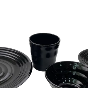 [Vente directe d'usine] Résine PGT fabriquée à Taïwan, résistante. Couverts durables et élégants - Coupe à dessert noire - Product Image 1