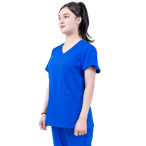Uniform Hospital Medical <b>Scrubs</b> Shirt Anti-wrinkle & Good Stretch for Women & Men Verified Manufacturer <b>Clothes</b> - ODM/OEM - Product Image 6