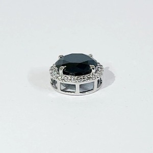 Colgante de Plata de Ley 925 con Diamante Moissanita Negro de 5 Ct, Corte Brillante, Gran Brillo y Lustre, Colgante de Calidad - Product Image 2