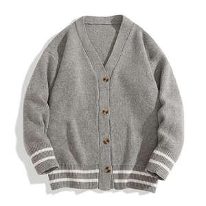 Cardigan en coton décontracté pour homme, respirant, tricoté pour l'hiver, services de personnalisation de logo ODM OEM - Product Image 3