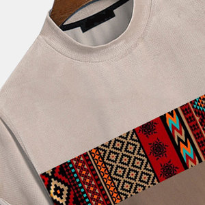 เสื้อยืดผู้ชายแขนสั้นคลาสสิก ผ้าฝ้าย 100% คอกลม เนื้อผ้าเรียบลื่น ระบายอากาศได้ดี สวมใส่สบาย และมีสไตล์เรียบง่าย - Product Image 3