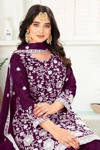 <b>Presenting</b> New Collection Modern Heavy Embroidery Sequence Work Top Bottom and Dupatta Set for Women Party Wear - Product Image 5