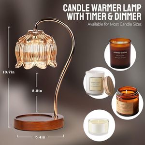 Regalos de Navidad y Cumpleaños para Mamá, Lámpara Calentadora de Velas Eléctrica con Regulador de Intensidad, Calentador de Fragancias con Temporizador para el Hogar - Product Image 6