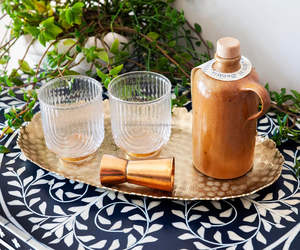 Bandeja cuadrada de latón martillado de estilo Vintage personalizada, el mejor minorista en línea a granel, precio bajo, jarrón decorativo moderno de aluminio para suelo - Product Image 2