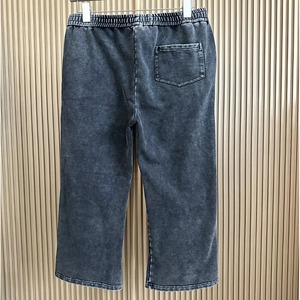 Ensemble de survêtement décontracté Saint World pour homme, streetwear, coupe ample, manches longues, hiver, noir uni, pantalon à cordon avec strass, 100% coton - Product Image 5