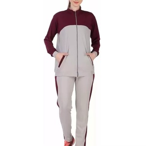 Fabricante de Pakistán, último diseño, conjunto deportivo con cremallera para mujer, 100% algodón, color personalizado, conjunto deportivo para mujer en venta - Product Image 1