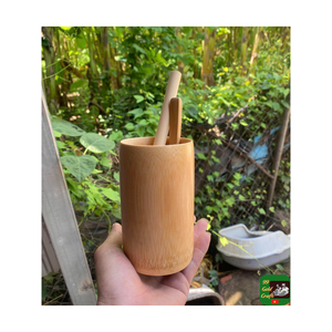 Gobelet en bambou naturel réutilisable, gobelet cylindrique écologique, vaisselle durable, achat en gros, tasse en bambou OEM, tasse en bambou durable de marque - Product Image 4