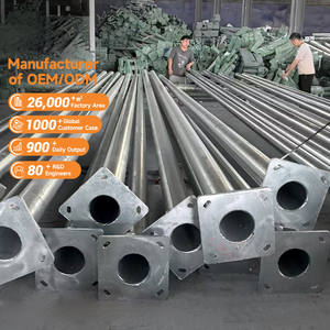 AORUITAI Manufacturer Customized 4M 5M 6M 7M 8M 9M 10M Steel Q235 Hot <b>Dip</b> Galvanized Street Light Pole Lamp Pole - Product Image 1
