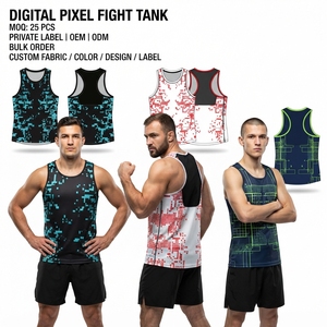 Camiseta de Tirantes Personalizada para MMA, Transpirable, Sublimada, para Entrenamiento Físico, Ropa Deportiva de Alto Rendimiento - Product Image 5