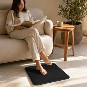 Tapete Conductivo de Puesta a Tierra sin Cables, 50x50cm, 10mm, EVA, Negro Carbón, para Ejercicio y Jogging, Tamaño Personalizado, OEM, ODM - Product Image 6