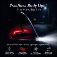 Reflektierende Laufweste mit LED-Beleuchtung Vorne/Hinten, USB-Aufladbar, IP55-Zertifiziert, 180° Abstrahlwinkel, 5000K Tageslicht, CE-Zertifiziert, Sicherheitsweste