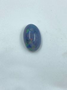 Opale de feu naturelle bleu foncé de qualité supérieure, taille ovale, pierre précieuse non montée, 5,23 carats, 10,50x16,40 MM pour la fabrication de bijoux - Product Image 5