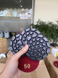 Prix usine 9mm 100mm tampon de polissage de sol en résine moyenne disque de meulage de béton outils abrasifs durables OEM - Product Image 3