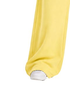 Pastel Yellow Women <b>Wide</b> <b>Leg</b> <b>Sweatpants</b> High Waist Loose Fit Casual Streetwear Lounge Fleece Trousers With <b>Drawstring</b> Pockets - Product Image 3