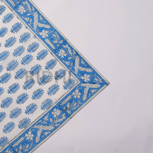 Serviettes en coton 100% imprimées à la main avec des motifs floraux bleus, vente en gros, linge de table réutilisable, serviettes de table indiennes faites à la main - Product Image 6