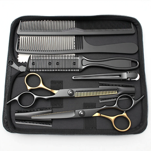 Professional Barber Scissors Set 6 Inch Stainless Steel Hair Cutting Thinning Kit with <b>Case</b> Comb Salon Home Stylist <b>Tools</b> 1001 - Product Image 1