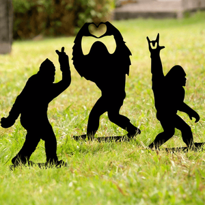 Statua da Giardino Bigfoot Stile Cartone Animato per Esterni, Decorazione Originale per Prato e Patio - Servizio di Ritiro TikTok per Temu - Product Image 4