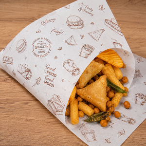 Papier d'emballage alimentaire pour sandwichs Ecorve personnalisé, imprimé, recyclable, écologique, en pâte de bois, pliable, résistant à la graisse, compatible micro-ondes, pour restaurant - Product Image 4
