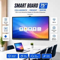 Écran plat interactif tout-en-un de 65, 75 et 86 pouces, tableau blanc intelligent pour salle de réunion