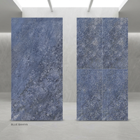 Azulejos de losa de mármol de porcelana de diseño Bahiya azul multicolor 4*8 pies 48 * 96in 120*240cm 1200*2400 Salón al aire libre Exportación competitiva