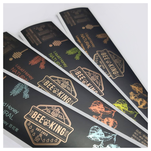 Etiqueta en relieve Gold Foil Logo Etiqueta de alta calidad Impresión de lujo personalizada para embalaje - Product Image 3