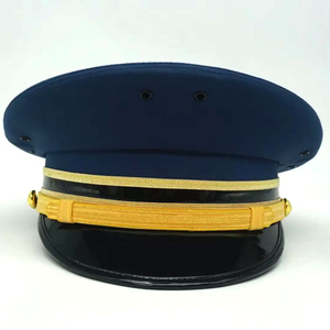Casquettes à visière brodées sur mesure avec écusson en bullion blanc, chapeaux uniformes de haute qualité, coupe structurée, vente en gros, fabricant en vrac - Product Image 6