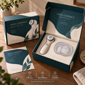 Caja de Embalaje de Cartón Corrugado Impresa Personalizada para el Set de Herramientas de Belleza NOVA - Product Image 6