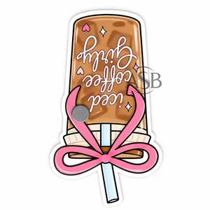 <b>Iced</b> <b>Coffee</b> Girly Acrylic Lash Tile Cute <b>Coffee</b> <b>Cup</b> Eyelash Extension Holder Aesthetic Custom Logo Printing - Product Image 2