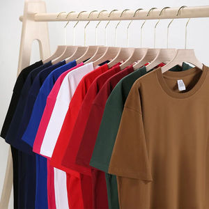 T-shirts décontractés unisexe en coton 100% de haute qualité 220g, prix d'usine, fabricant, impression de logo personnalisé, pour femmes et hommes - Product Image 2