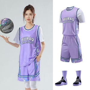 Maillot de basket respirant pour adulte, style américain, sans manches, pour équipe, avec couleur et logo personnalisables - Product Image 1