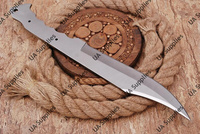 Couteaux de chasse professionnels faits à la main en acier Damas 1095 à haute teneur en carbone, lame fixe à pointe tombante, manche en acier Damas, légers