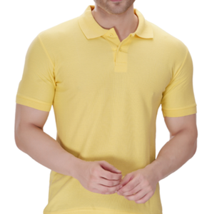 Polo en polyester pour homme, coupe structurée, qualité professionnelle, vêtement vierge pour broderie personnalisée en gros - Product Image 3