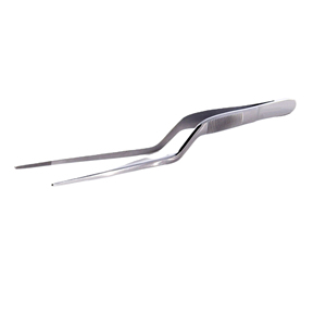 ที่คีบซูชิไทเทเนียม Altomme Instruments ใช้สำหรับเชฟจัดจานและเป็นประโยชน์สำหรับเชฟ ขนาด 20 ซม. คีบอาหารแบบออฟเซ็ตสำหรับตกแต่งจาน - Product Image 4
