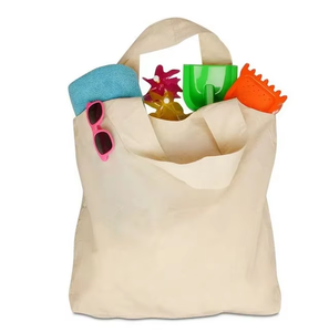 Bolsa de Compras Reutilizable Ecológica para Uso Diario, Personalizada con Logotipo, Ligera, de Lona de Algodón Natural, Modelo Pinnacle - Product Image 1