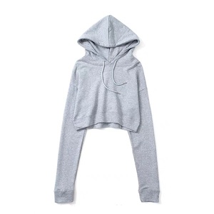 Sudadera con Capucha Corta Personalizada para Mujer, Talla Grande, 100% Algodón, Bordada, Manga Larga, Transpirable, Estilo Deportivo para Invierno - Product Image 6