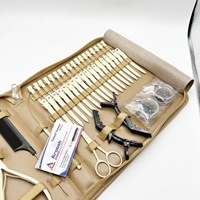 Kit d'outils professionnels en acier inoxydable pour extensions de cheveux, accessoires d'installation de tissage de cheveux, salon de coiffure