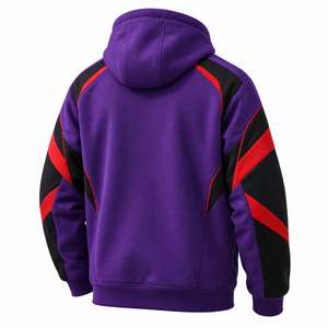 Sweat à capuche pour homme Urban Peak Sports, couleur violette, avec cordon de serrage noir, poche kangourou, sweat à capuche de haute qualité pour homme - Product Image 3