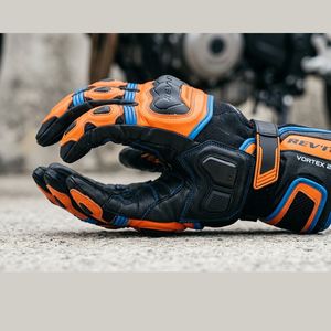 Guantes de Motociclismo Transpirables de Cuero, con Absorción de Impactos, Pantalla Táctil, Nudillos Rígidos y Antideslizantes - Product Image 3