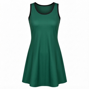 Uniforme de tenis elegante para mujer, ideal para la práctica diaria en la cancha, con textura suave, ajuste atlético y transpirable. - Product Image 1