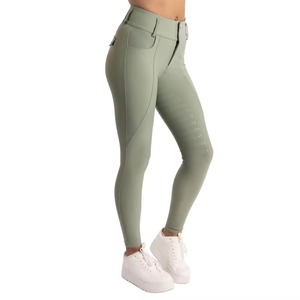 Pantalones de equitación antideslizantes personalizados de gran venta para mujer, ropa ecuestre deportiva, pantalones de montar a caballo - Product Image 1