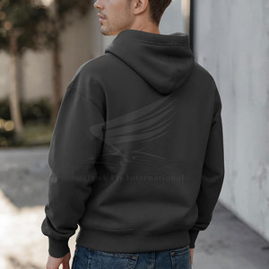 เสื้อฮู้ดดี้ผู้ชายแขนยาวทรงโอเวอร์ไซส์ ดีไซน์ใหม่ ผ้าฝ้ายฟลีซ 100% ระบายอากาศได้ดี สวมใส่สบาย ราคาขายส่ง - Product Image 2