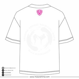 Camiseta de Algodón Extra Grande Unisex Mawra, Personalizada con Estampado Digital Gráfico de Terror en la Espalda, Estilo Casual Urbano - Product Image 6