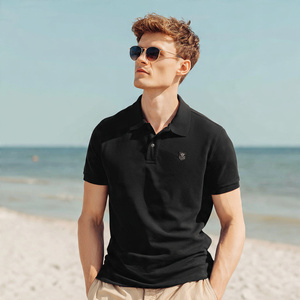 Chemises polo imprimées pour la plage, manches courtes, col rabattu, boutonnées, pour hommes - Product Image 6