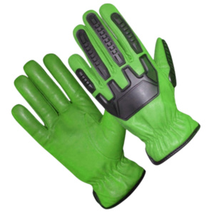 Top Grade Heavy-Duty Goat Grain Leather Mechanic Safety Gloves <b>Comfortable</b> Abrasion Heat Fire Resistant Anti-static - Product Image 6