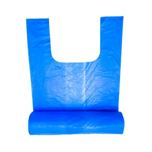 HDPE/LDPE T-shirt Bag On Roll Para el envasado de alimentos en supermercados, restaurantes Precio al por mayor de alta calidad Fábrica de Vietnam - Product Image 1